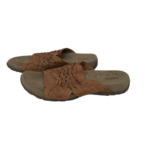 Taos Guru Leather Slip On Huaraches Sandals Slides Womens Size 9 - Picture 6 of 6